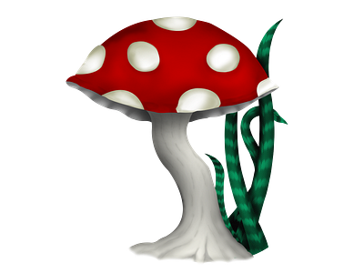 Mushroom with Grass fantasy photoshop