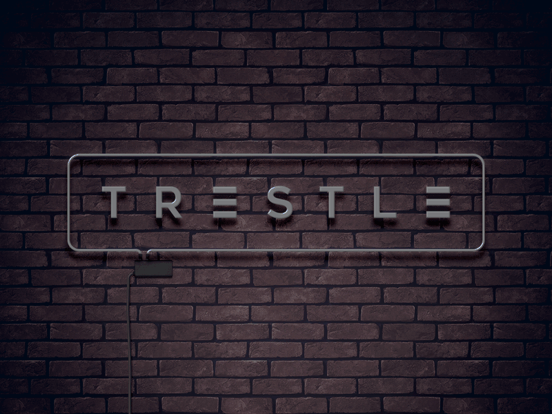 Trestle Logo Design - Neon Sign design logo design