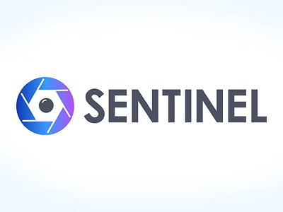 Sentinel camera eye iris lens logo security sentinel watch