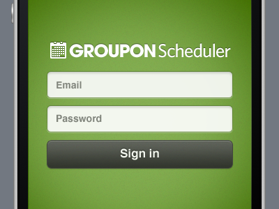 Groupon Scheduler Mobile Web Login