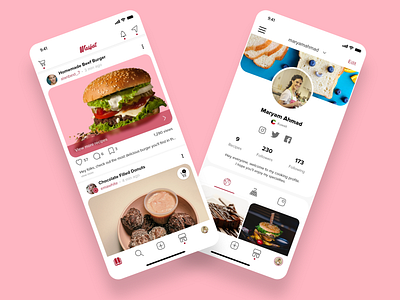 Wasfat - food and recipes app adobe xd adobexd app app design food food delivery food ordering groceries hybrid hybrid app mobile mobile app recipe recipes ui uidesign ux uxdesign