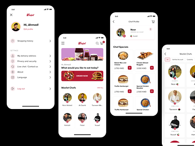Wasfat Application Update adobexd app food food delivery hybrid ui uidesign ux uxdesign