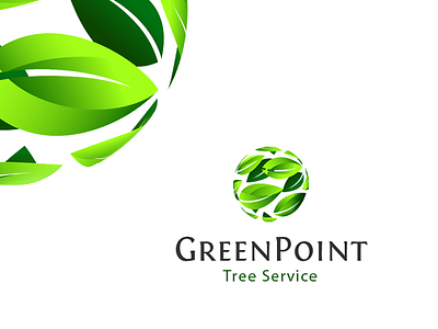 GreenPoint logo WIP #logo #green #leaf 3d carl913 cool eco green leaf logo point sexy sphere tree