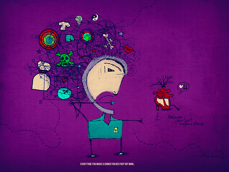 Mind Vs Heart By Ali Naguib On Dribbble Mind Vs Heart By Ali Naguib On Dribbble