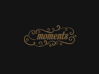Moments - Chocolate calligraphy logo logofolio typography