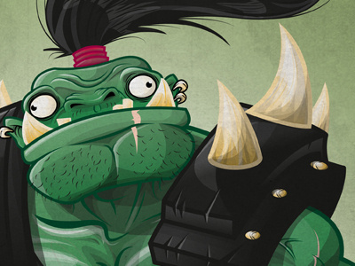 Orc Finish fantasy illustration illustrator orc warrior