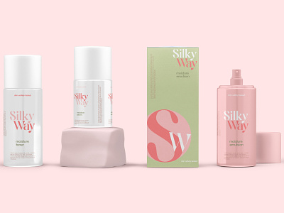 Silky Way arod. brand identity branding face skincare graphicdesign logo package design skincare