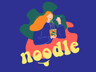 GIRL EATING NOODLES