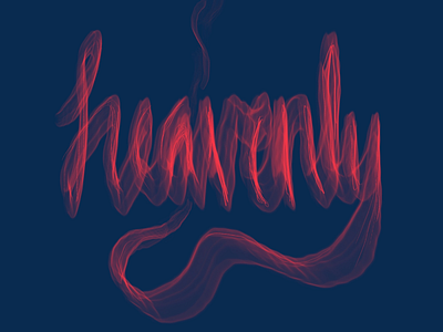 Heavenly heavenly ipad lettering procreate words