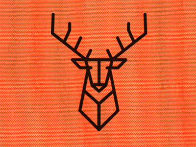 Big Buck 2 buck deer illustration logo