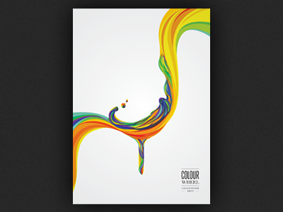 Colour Wheel Poster cmyk colour poster