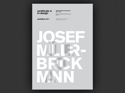 Josef Müller-Brockmann — Cert IV