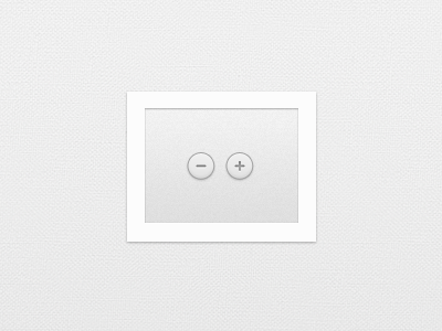 PSD - Plus/Minus Buttons - Freebie button clean clear freebie light psd ui