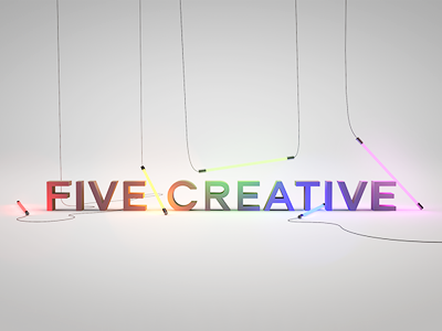 FIVE Creative wallpaper 3d type typography wallpaper