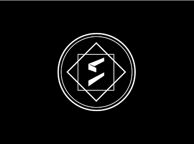 Scar branding flat logo design minimal