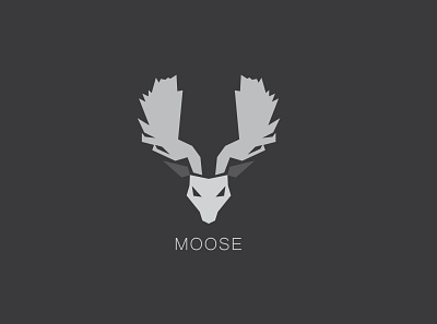 Moose brand branding design flat illustration logo logo design minimal vector