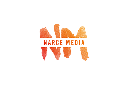 Narce Media branding design flat logo vector