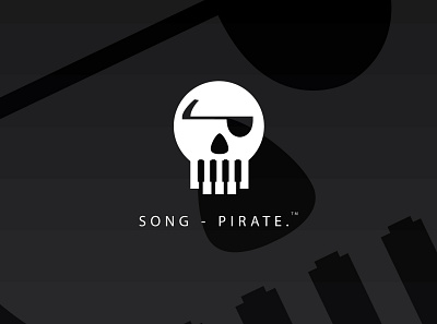 Song Pirate branding design flat logo logo design minimal vector