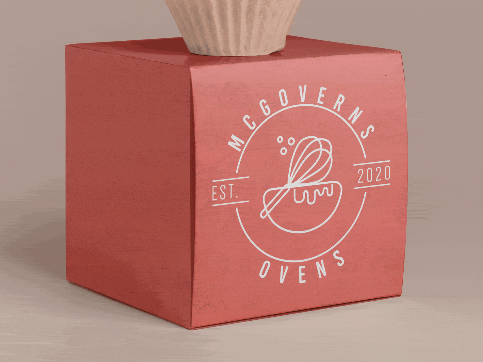 McGoverns Ovens branding logo minimal vector