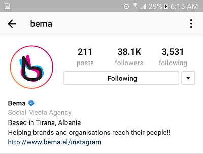 Bema logo on Instagram branding design flat logo minimal type ui