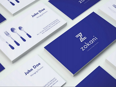 Zokani Business cards branding businesscard logo