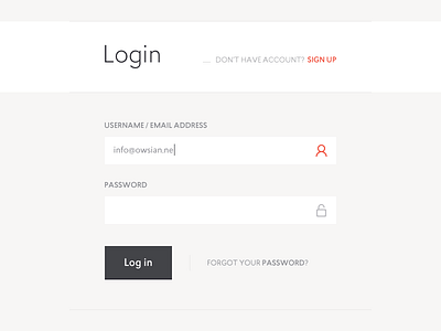 Login application button flat interface login minimal ui