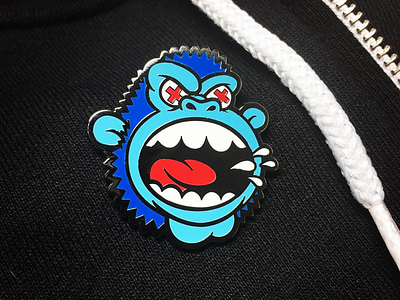 MAD Ape Pin enamel pin merchandise vector art