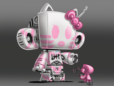 MAD HK Speakerbot digital art hello kitty mad toy design toys