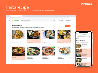 New feature design for Instacart design challenge feature figma food food app grocery instacart redesign responsive ui
