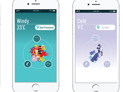 More Screens for a project for Weather prediction :D design designer ui ux uidesign uidesigner