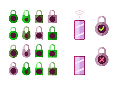 Locks creative design drawing icons illustration ui ui design ux