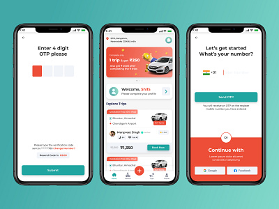 Pulpit (Cab booking App) Redesign app app design app screen booking cab mobile app mobile design product design taxi trending ui ux vehicle website