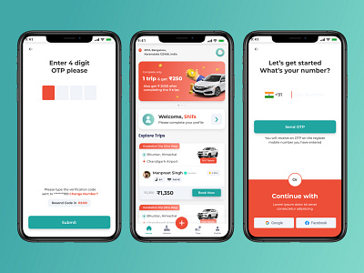 Pulpit (Cab booking App) Redesign