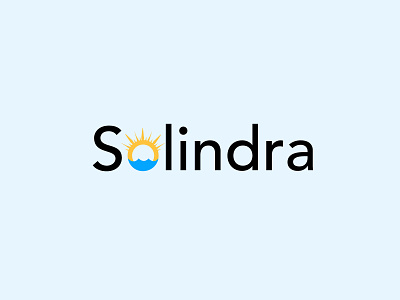 Solindra brand branding business clean design energy logo flat identity logo logo design logodesign minimal outstanding solar energy sun sunset water watercolor watercolour watermelon