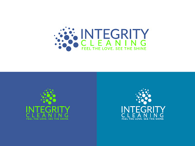 Integrity Cleaning Logo brand branding clean design flat identity illustration logo minimal vector