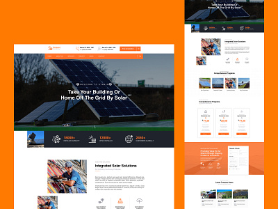Solar Website ui website design