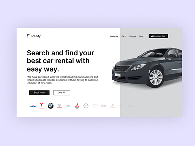 Car Website Header Design