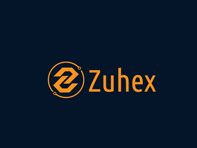 Zuhex- Crypto Currency Business Logo art blue brand branding character clean crypto cryptocurrency design flat graphic design icon identity illustration illustrator logo minimal vector web website