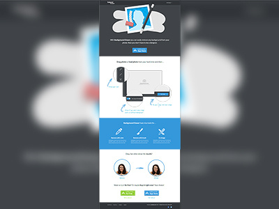 Background Eraser flat icon webdesign website