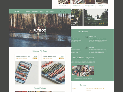 Flybox 2014 ecommerce flybox green hipster look webdesign work