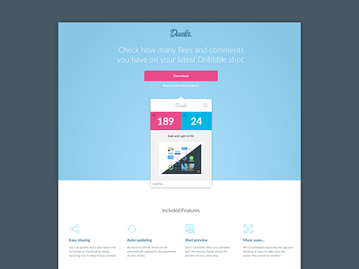 Dunkr Website dunkr flat homepage landing landing page ui web website