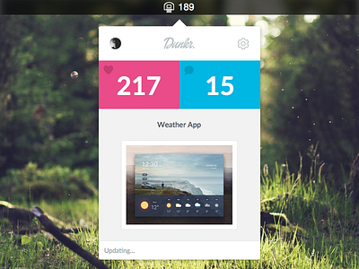 Dunkr 1.1 app application dribbble dunkr flat free freebie ui update