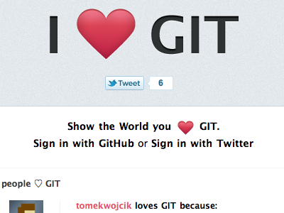Tell the world why you love GIT!
