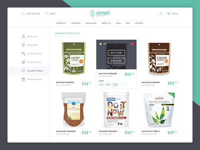 Favourites Products clean dashboard ecommerce favourites products flat products simpli ui