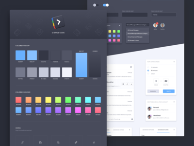 Shift Ui Style Guide app guide shift shift app style guide ui ui elements ui kit