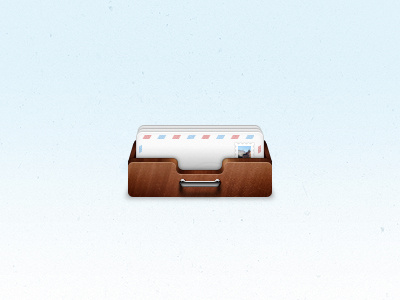 Mail Drawer 128px drawer envelope ico icon icons mail px wood