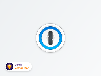 1password Vector Icon (free .sketch) .sketch 1password download free freebie icon illustration sketch vector