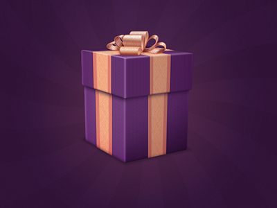 Gift box box gift prezent purple ribbon suprise