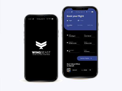 Wing Beast App app app design application branding clean design graphic design illustration illustrator ui ux vector