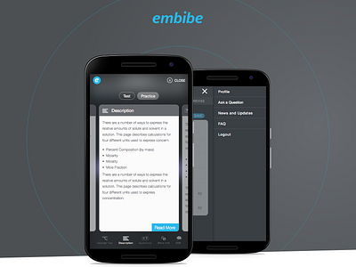 embibe mobile app app design education mobile ui ux